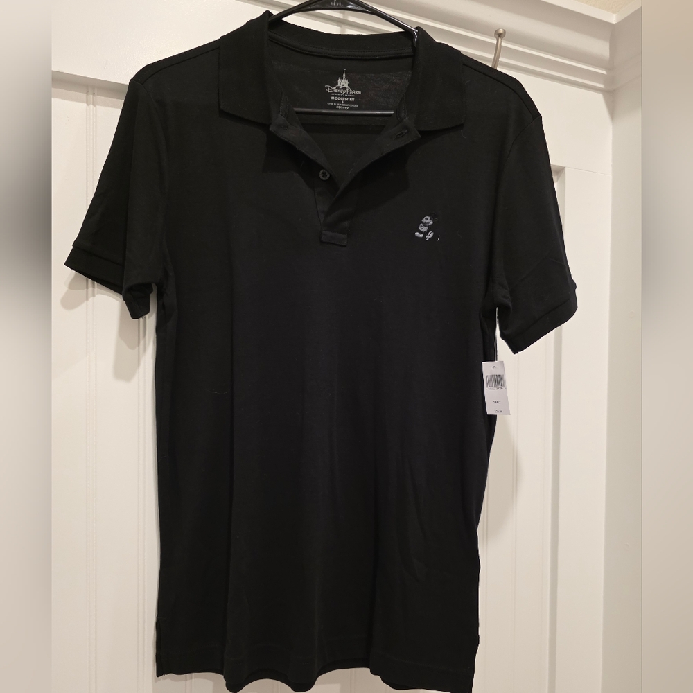 Disney Black Button Down Shirt
